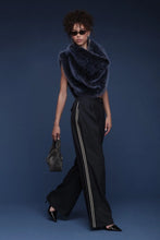 Load image into Gallery viewer, Cowl Neck Faux Fur Crop Top
