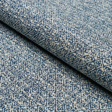 Load image into Gallery viewer, Sarong Weave Pillow Cover in Indigo Blue, Schumacher Textiles
