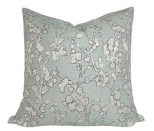 Load image into Gallery viewer, Aylin Floral Pillow Cover in Eucalyptus, Villa Nova Textiles
