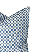 Load image into Gallery viewer, Elkhart Pillow Cover in Blue, Schumacher Textiles

