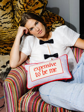 Load image into Gallery viewer, Expensive To Be Me Needlepoint Pillow
