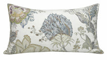 Load image into Gallery viewer, Kalamkari Pillow Cover in Aqua, Thibaut Pillows
