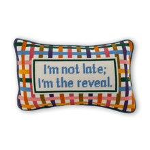 Load image into Gallery viewer, I'm The Reveal Needlepoint Pillow
