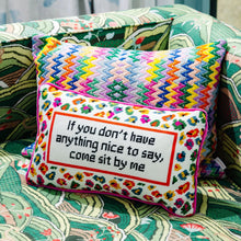 Load image into Gallery viewer, Come Sit By Me Needlepoint Pillow

