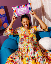 Load image into Gallery viewer, Mom Rules Needlepoint Pillow
