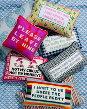 Load image into Gallery viewer, Made it Nice Needlepoint Pillow
