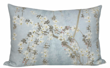 Load image into Gallery viewer, Weeping Blossom Pillow Cover in Blue, Thibaut Pillows
