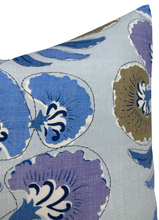 Load image into Gallery viewer, Tybee Tree Pillow Cover in Lavender and Blue, Thibaut Pillows
