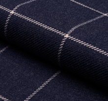 Load image into Gallery viewer, Bancroft Wool Pillow Cover in Navy Blue, Schumacher Textiles

