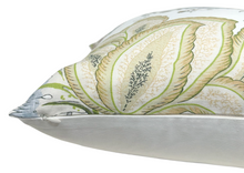 Load image into Gallery viewer, Kalamkari Pillow Cover in Aqua, Thibaut Pillows

