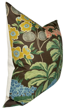Load image into Gallery viewer, Meadow Floral Pillow Cover in Brown, Thibaut Pillows

