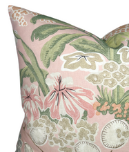 Load image into Gallery viewer, Meadow Floral Pillow Cover in Blush, Thibaut Pillows
