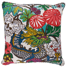 Load image into Gallery viewer, Chiang Mai Dragon Pillow Cover in Alabaster, Schumacher Textiles
