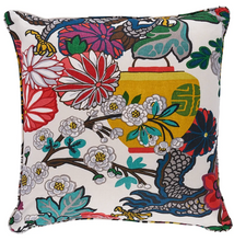 Load image into Gallery viewer, Chiang Mai Dragon Pillow Cover in Alabaster, Schumacher Textiles
