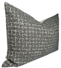 Load image into Gallery viewer, Camber Pillow Cover in Charcoal, Lindsay Alker Textiles
