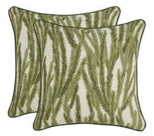 Load image into Gallery viewer, Nori Floral Pillow Cover in Moss Green, McLaurin + Piercy Textiles
