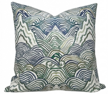 Load image into Gallery viewer, Shangri La Pillow Cover in Verde Green
