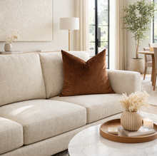 Load image into Gallery viewer, Chestnut Velvet Pillow Cover
