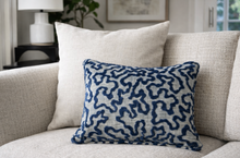 Load image into Gallery viewer, Janis Velvet Pillow Cover in Blue, Schumacher Textiles
