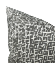 Load image into Gallery viewer, Camber Pillow Cover in Charcoal, Lindsay Alker Textiles
