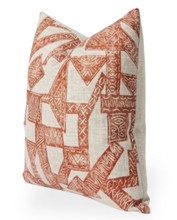 Load image into Gallery viewer, Paza Pillow Cover in Orange, Designer Pillows
