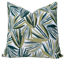 Load image into Gallery viewer, Palmetto Pillow Cover in Verdigris, Perennials Textiles
