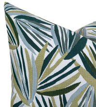 Load image into Gallery viewer, Palmetto Pillow Cover in Verdigris, Perennials Textiles
