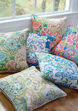 Load image into Gallery viewer, Peony Garden Floral Pillow Cover in Beige, Thibaut Pillows
