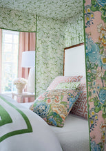 Load image into Gallery viewer, Peony Garden Floral Pillow Cover in Blush, Thibaut Pillows
