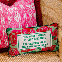Load image into Gallery viewer, Expensive Needlepoint Pillow
