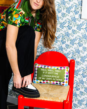 Load image into Gallery viewer, Well Well Well Needlepoint Pillow
