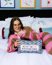 Load image into Gallery viewer, Fun in Dysfunctional Needlepoint Pillow
