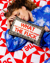 Load image into Gallery viewer, WTF Needlepoint Pillow
