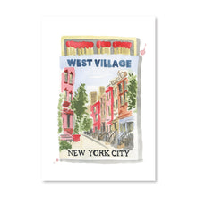 Load image into Gallery viewer, West Village NYC Matchbook Art Print
