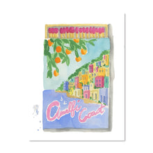 Load image into Gallery viewer, Amalfi Coast Matchbook Art Print
