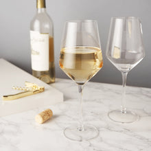 Load image into Gallery viewer, Raye Angled Crystal Chardonnay Glasses Set of 2
