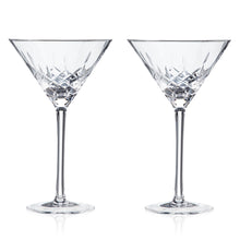 Load image into Gallery viewer, Admiral Crystal Martini Glasses
