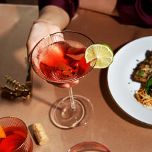 Load image into Gallery viewer, Meridian Crystal Martini Glasses Set of 2
