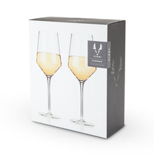 Load image into Gallery viewer, Raye Angled Crystal Chardonnay Glasses Set of 2
