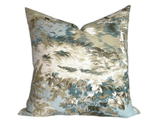 Load image into Gallery viewer, Lincoln Toile Pillow Cover in Light Blue, Thibaut Pillows
