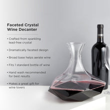 Load image into Gallery viewer, Seneca Faceted Crystal Wine Decanter

