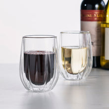 Load image into Gallery viewer, Double-Walled Stemless Wine Glasses Set of 2
