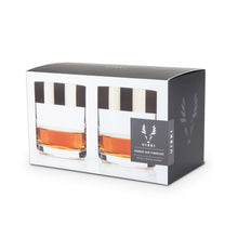 Load image into Gallery viewer, Irving Bronze-Rimmed Crystal Tumblers Set of 2
