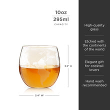 Load image into Gallery viewer, Globe Whiskey Tumblers Set of 2
