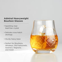 Load image into Gallery viewer, Admiral Crystal Whiskey Heavyweight Glasses
