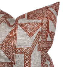 Load image into Gallery viewer, Paza Pillow Cover in Orange, Designer Pillows
