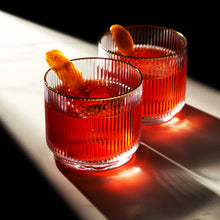 Load image into Gallery viewer, Meridian Crystal Lowball Tumblers Set of 2
