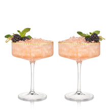 Load image into Gallery viewer, Meridian Crystal Coupe Glasses Set of 2
