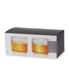Load image into Gallery viewer, Meridian Crystal Lowball Tumblers Set of 2
